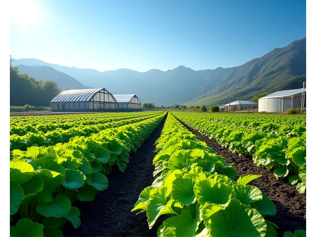 Culturas agrícolas prosperando com energia geotérmica